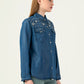 Albion Women Smart Premium D Blue Casual Shirt