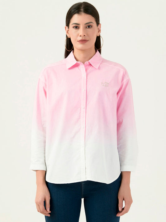 Albion Women Smart Premium Pink Casual Shirt