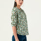 Albion Women Smart Premium Green Blouson Top
