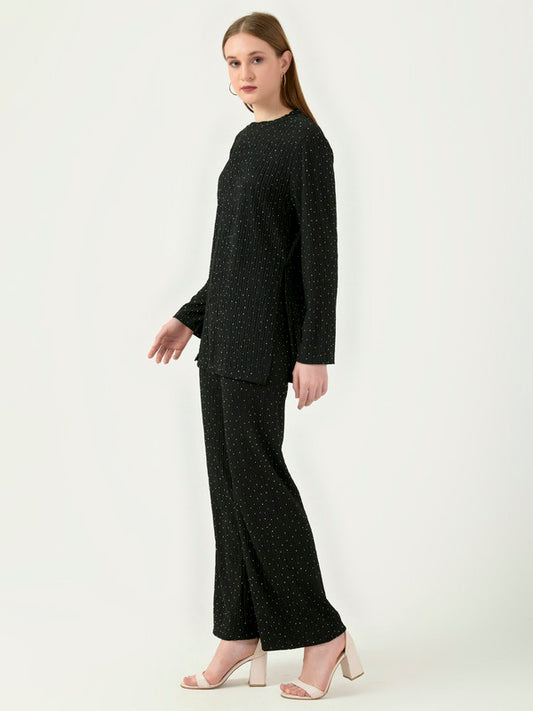 Albion Women Smart Premium Black Co-ord set