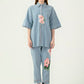 Albion Women Smart Premium Blue Co-ord set