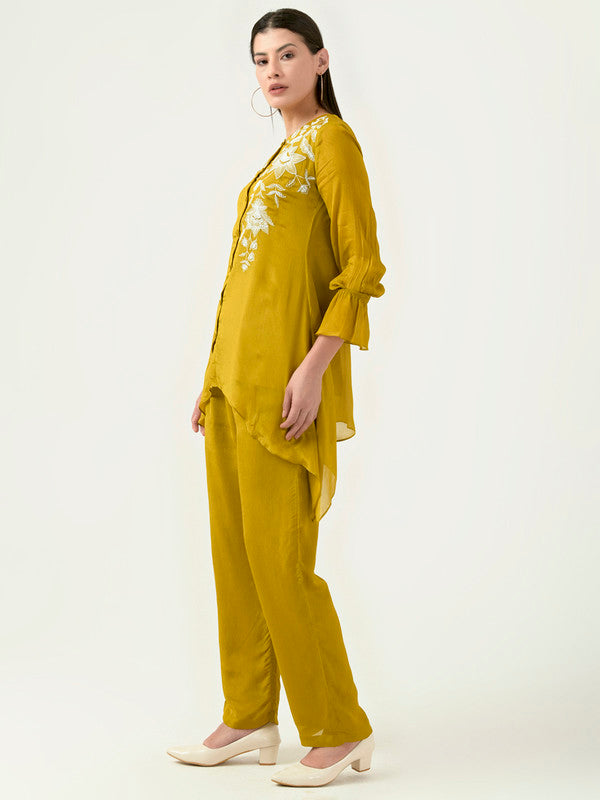 Albion Women Smart Premium Yellow Co-Ord