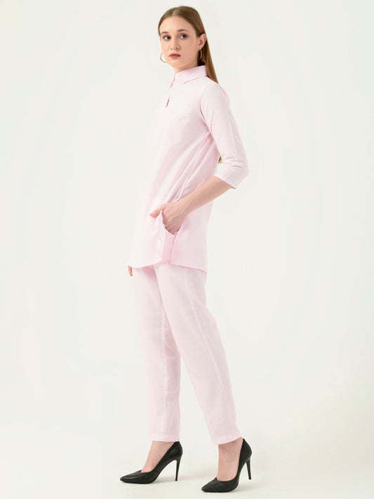 Albion Women Smart Premium Peach Co-ord set