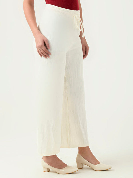 Albion Women Smart Premium Cream Trousers
