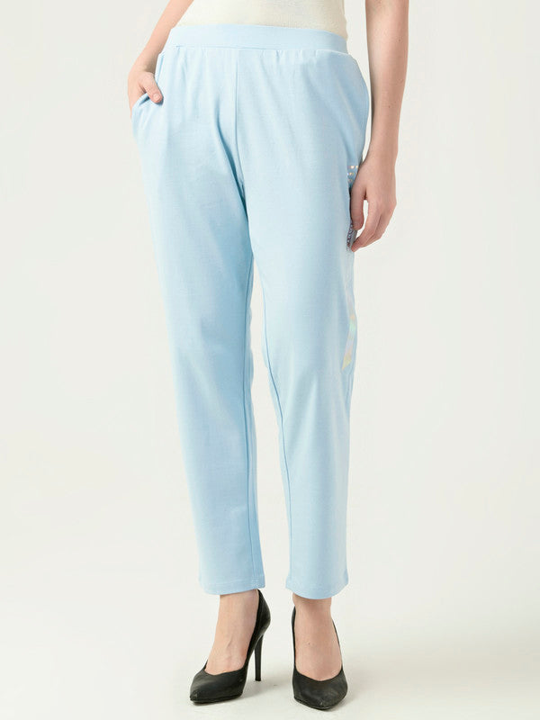Albion Women Smart Premium Sky Trackpant