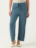 Albion Women Smart Premium Blue Trousers