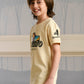 Albion Premium Boys Bambini Cream (Naruto) T-shirt
