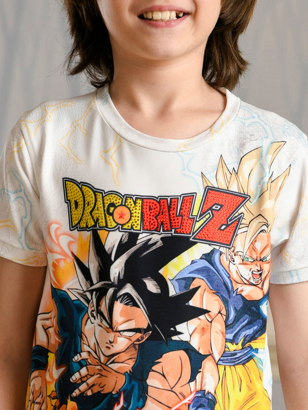 Albion Premium Boys Napoleon White (Dragonball Z) T-shirt