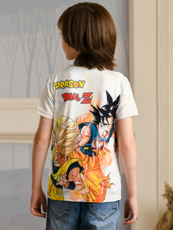 Albion Premium Boys Napoleon White (Dragonball Z) T-shirt