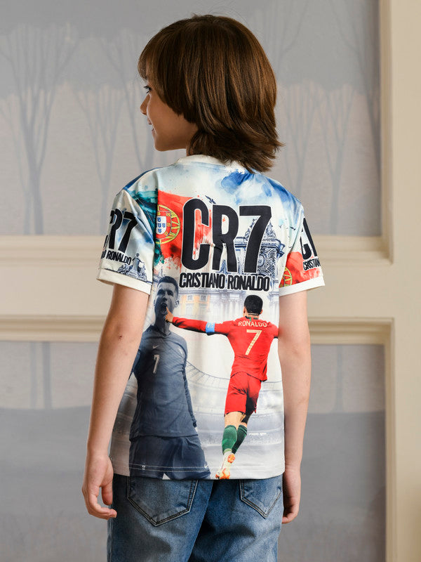 Albion Premium Boys Napoleon Printed (Cristiano Ronaldo) T-shirt