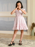 Albion Premium Girls Archana Pink Frock