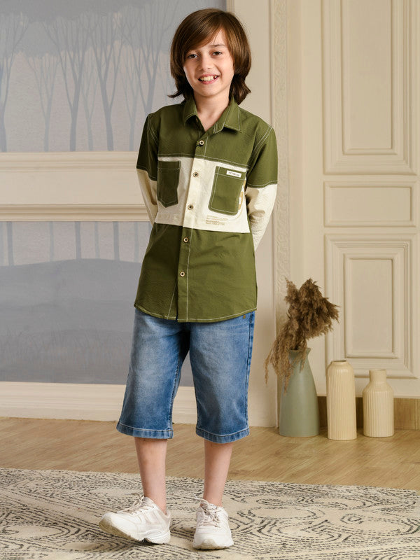 Albion Premium Boys Chase Green Shirt