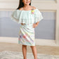Albion Premium Girls Kittens Green Frock