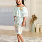 Albion Premium Girls Kittens Green Frock