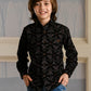 Albion Premium Boys Ecohawk Grey Print Shirt