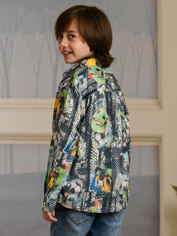 Albion Premium Boys Napoleon Multi Shirt