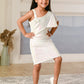 Albion Premium Girls Lekhu White Frock