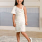 Albion Premium Girls Lekhu White Frock