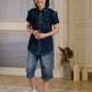 Albion Premium Boys Ecohawk Blue Shirt