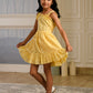 Albion Premium Girls Archana Yellow Frock