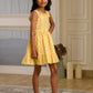 Albion Premium Girls Archana Yellow Frock