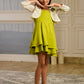 Albion Premium Girls Innocence Neon Green Frock