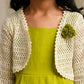 Albion Premium Girls Innocence Neon Green Frock