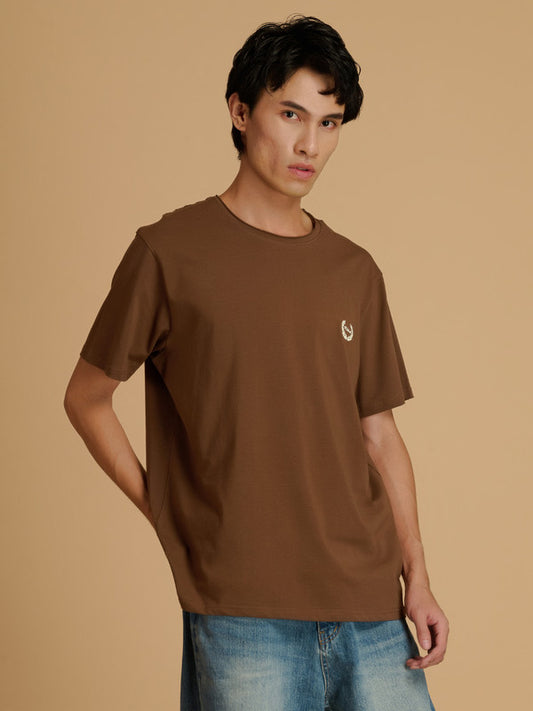 Albion Premium Men D Brown T-Shirt