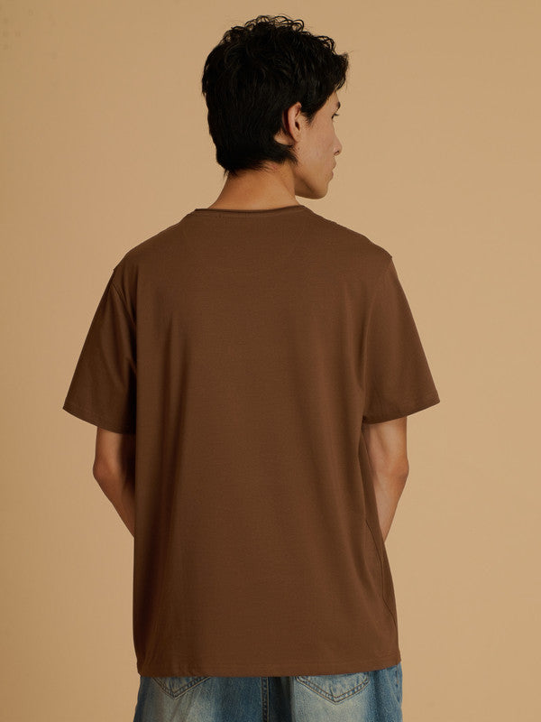 Albion Premium Men D Brown T-Shirt