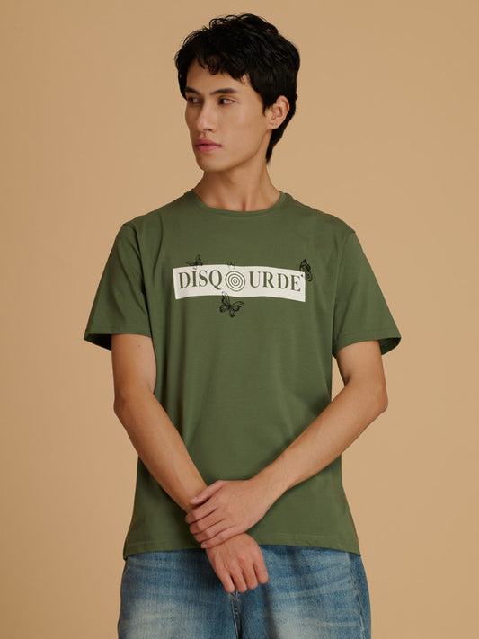 Albion Premium Men Green T-Shirt