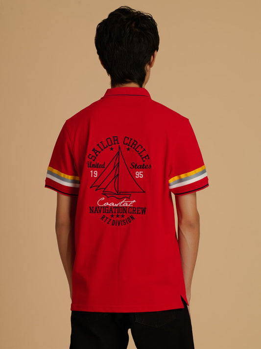 Albion Premium Men Red T-Shirt