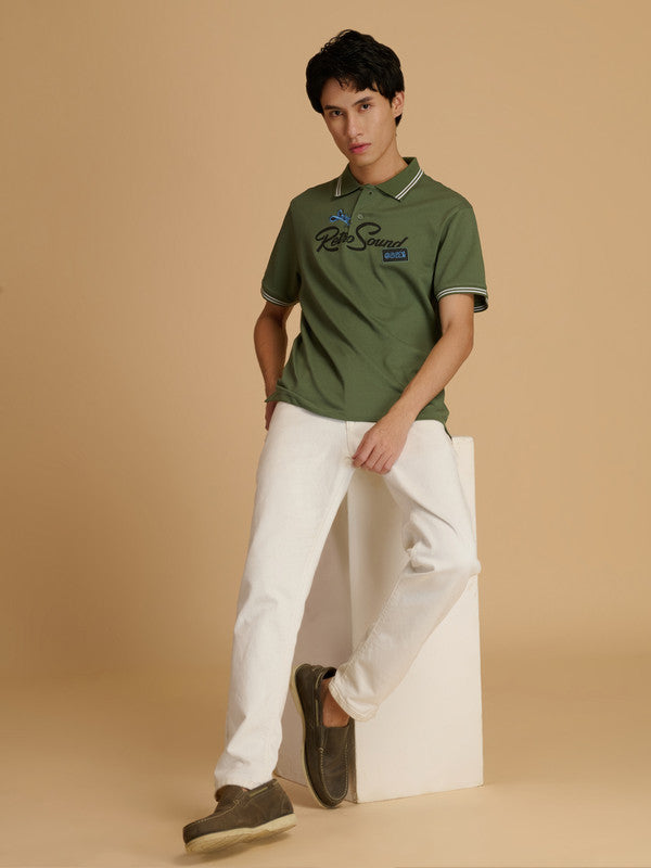 Albion Premium Men Green T-Shirt