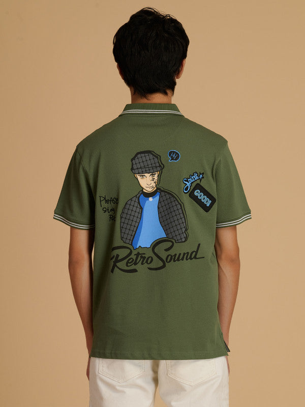 Albion Premium Men Green T-Shirt