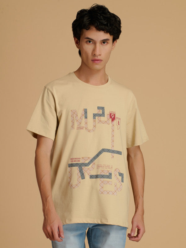 Albion Premium Men Fawn T-Shirt