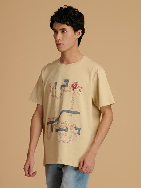 Albion Premium Men Fawn T-Shirt