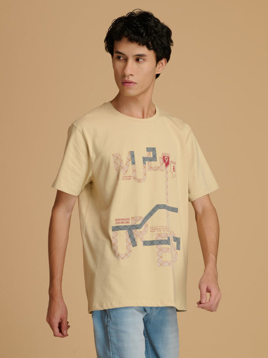 Albion Premium Men Fawn T-Shirt