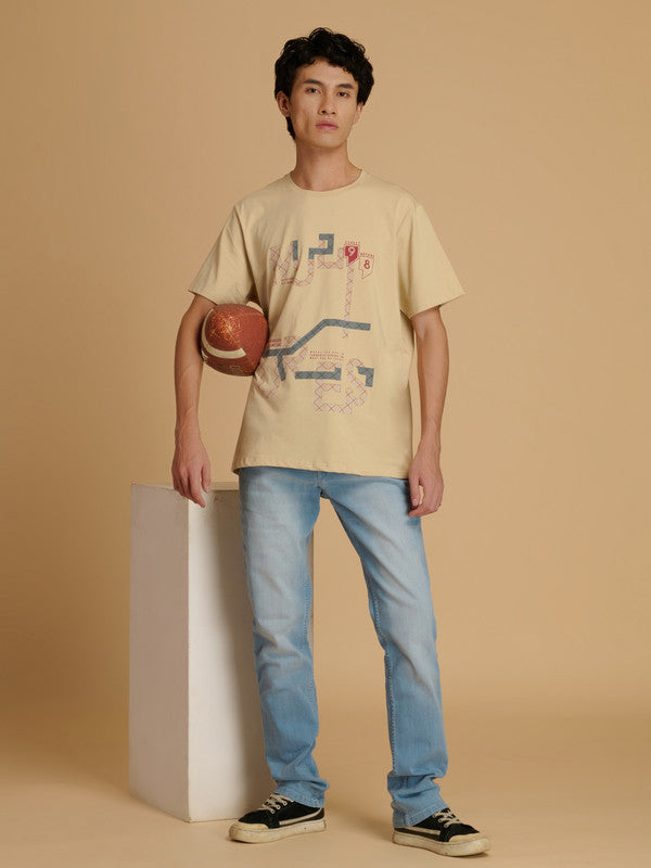 Albion Premium Men Fawn T-Shirt