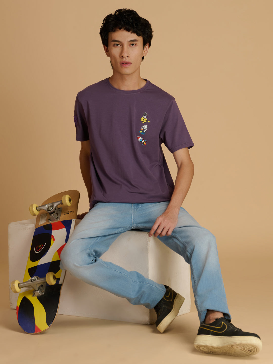 Albion Premium Cyan Mouse Mens T-Shirt