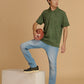 Albion Premium Cyan Green Mens T-Shirt