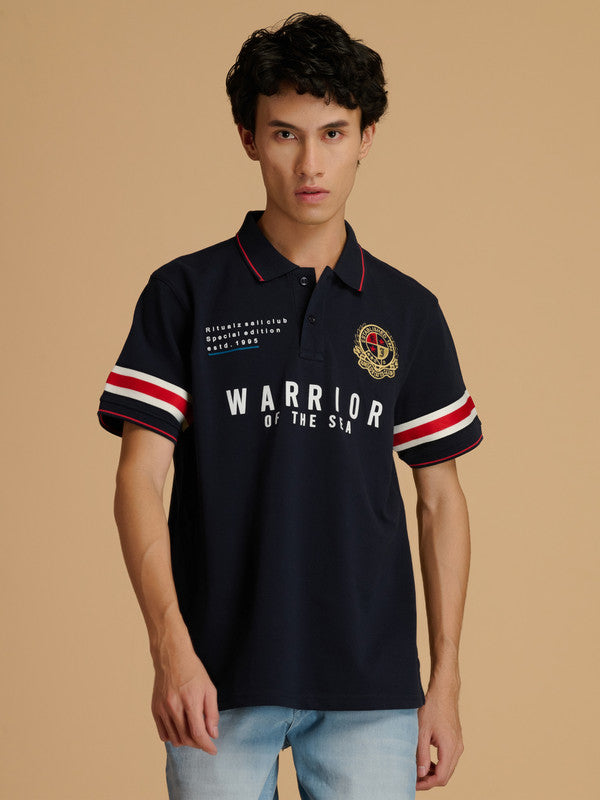 Albion Premium Men Navy T-Shirt