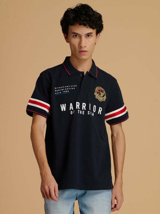 Albion Premium Men Navy T-Shirt