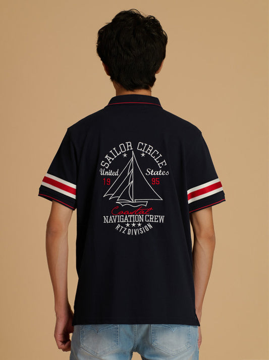 Albion Premium Men Navy T-Shirt