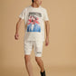 Albion Premium Men White Co-ord set