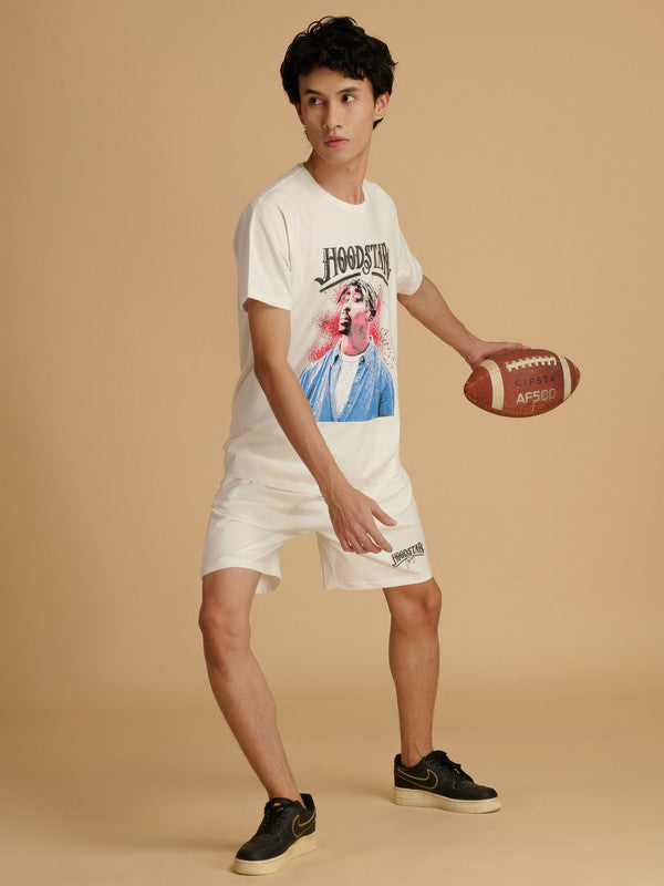Albion Premium Men White Co-ord set