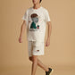 Albion Premium Men White Co-ord set