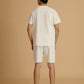 Albion Premium Men White Co-ord set