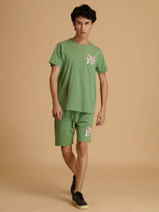 Albion Premium Men Green Co-ord set