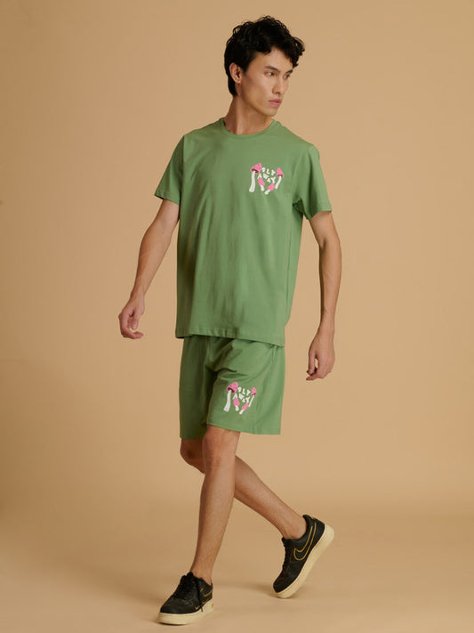 Albion Premium Men Green Co-ord set
