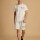 Albion Premium Men White Co-ord set