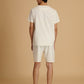 Albion Premium Men White Co-ord set